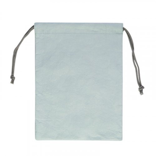 White tyvek double drawstring bag