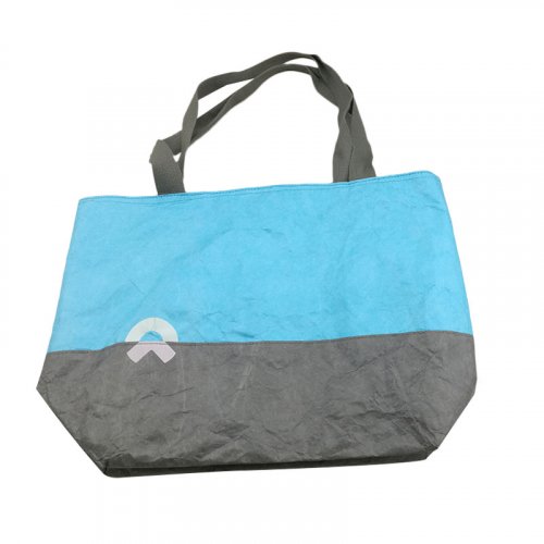 Blue tyvek bag