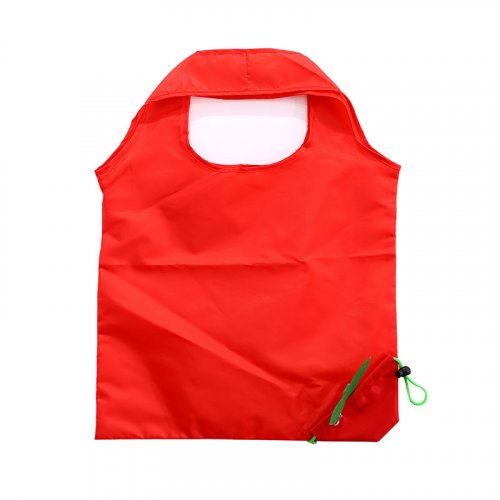 Folding strawberry shopping bag