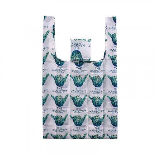 Folding polyester shopping bag