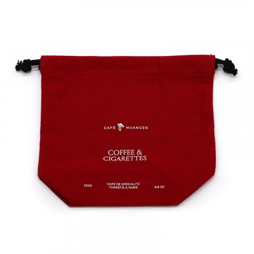Cotton drawstring pouch qingdao factory