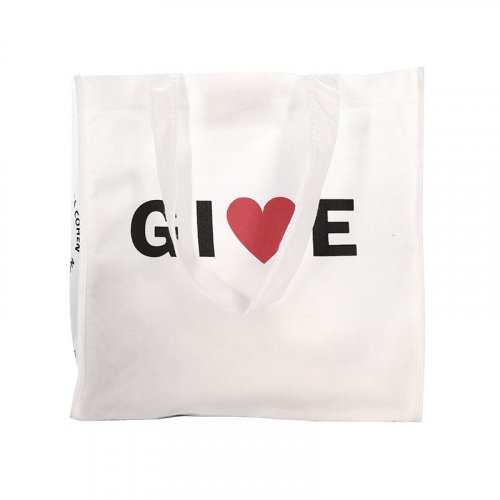 Bamboo fabric Bag with 2 colors printing 