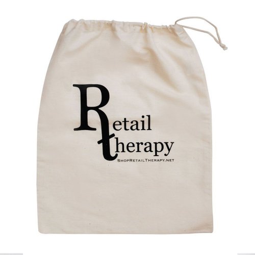 Ecological reusable GOTS organic cotton portable and convenient drawstring bag