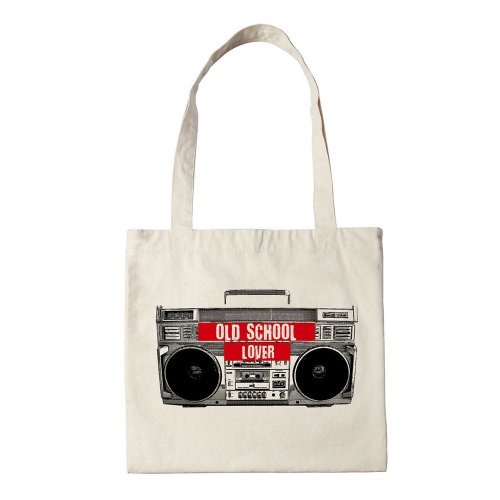 Silk screen printed cotton bag