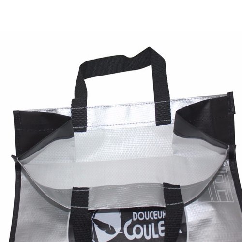 Handle PP woven bag for grocery store for amazon