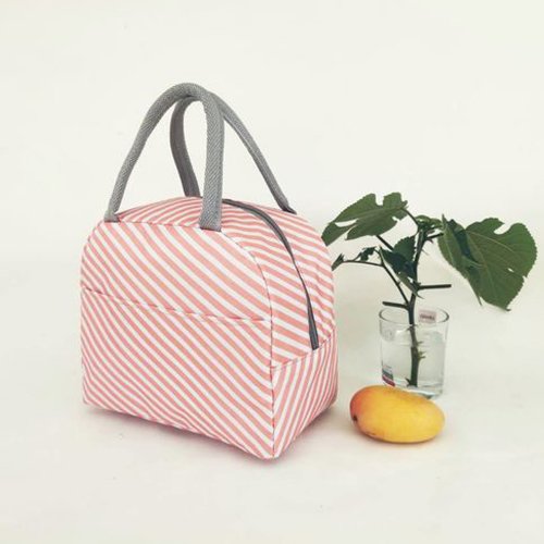 GOTS oekotex 100 Hot Selling Blue CMYK printing long nylon/polyester handle cooler bag with lamination