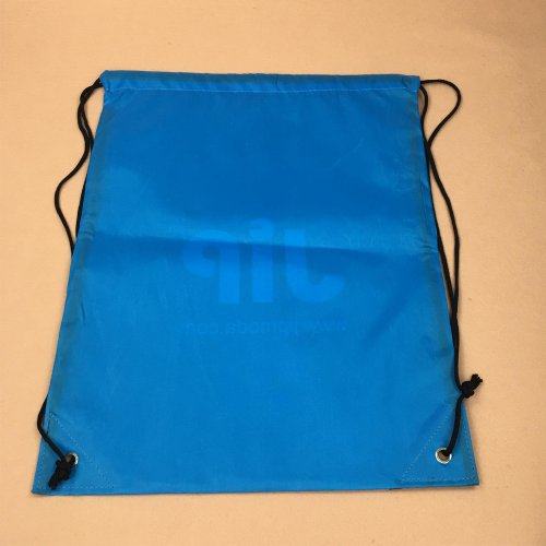 OEM Production Recyclable heat transfer/silk printing/digital printing polyester drawstring bag for shopping