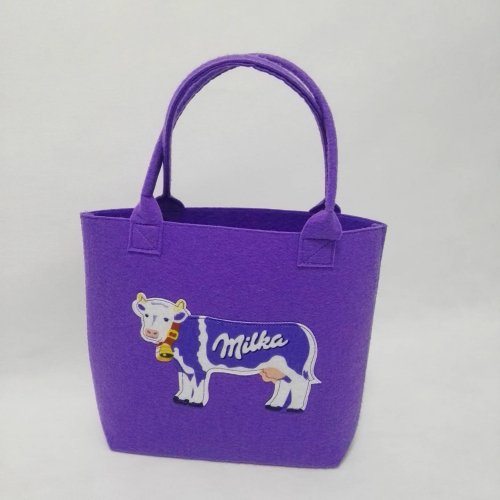 custom printed cheap recycle  different color felt bag