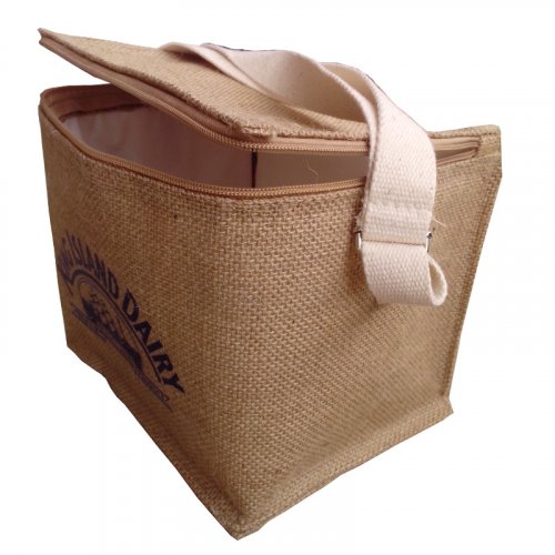 Jute cooler bag