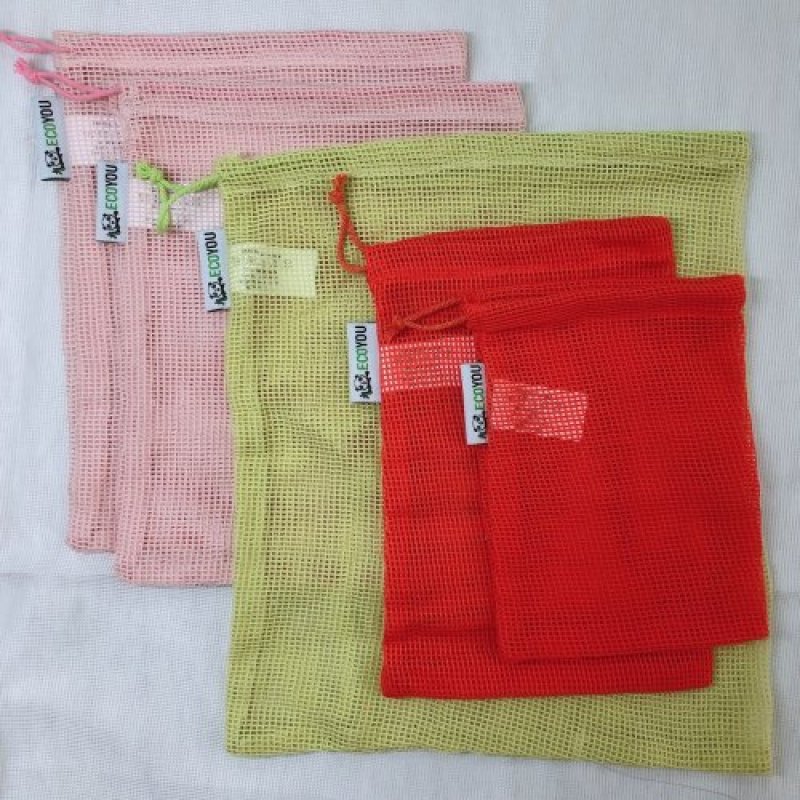 drawstring cotton net pouch sack mesh bag for packaging