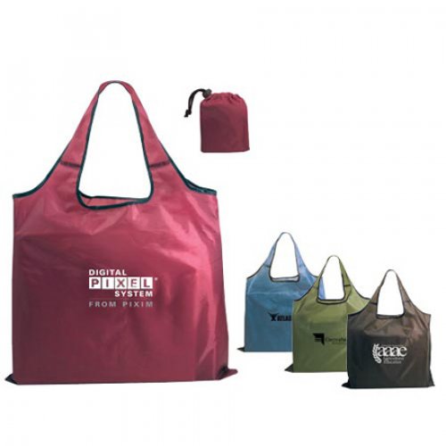 GRS Folding RPET polyester shopping bag for amazon