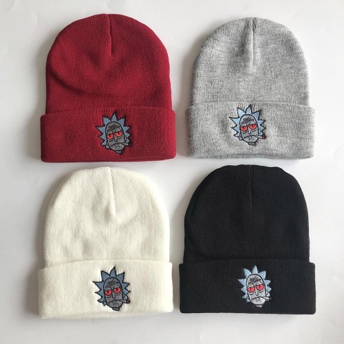 Acrylic knitted hat beanies for amazon