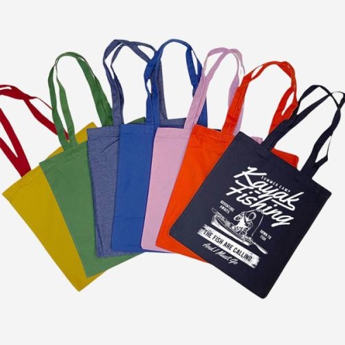 Available stock colored cotton fabric bag
