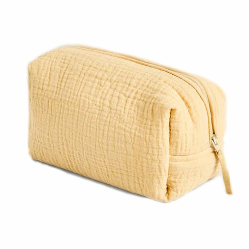 Cotton Muslin Cosmetic Bag