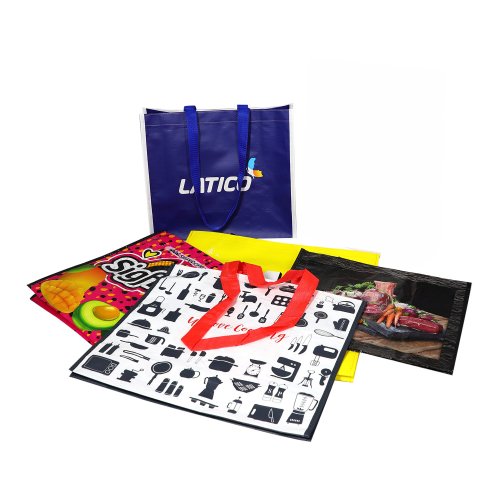 PP woven bag with different printing