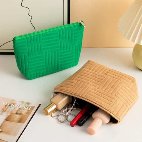 Towel cosmetic bag