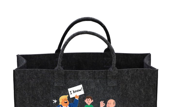 Peace talk shopping bag