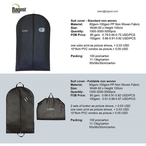 suit cover price list