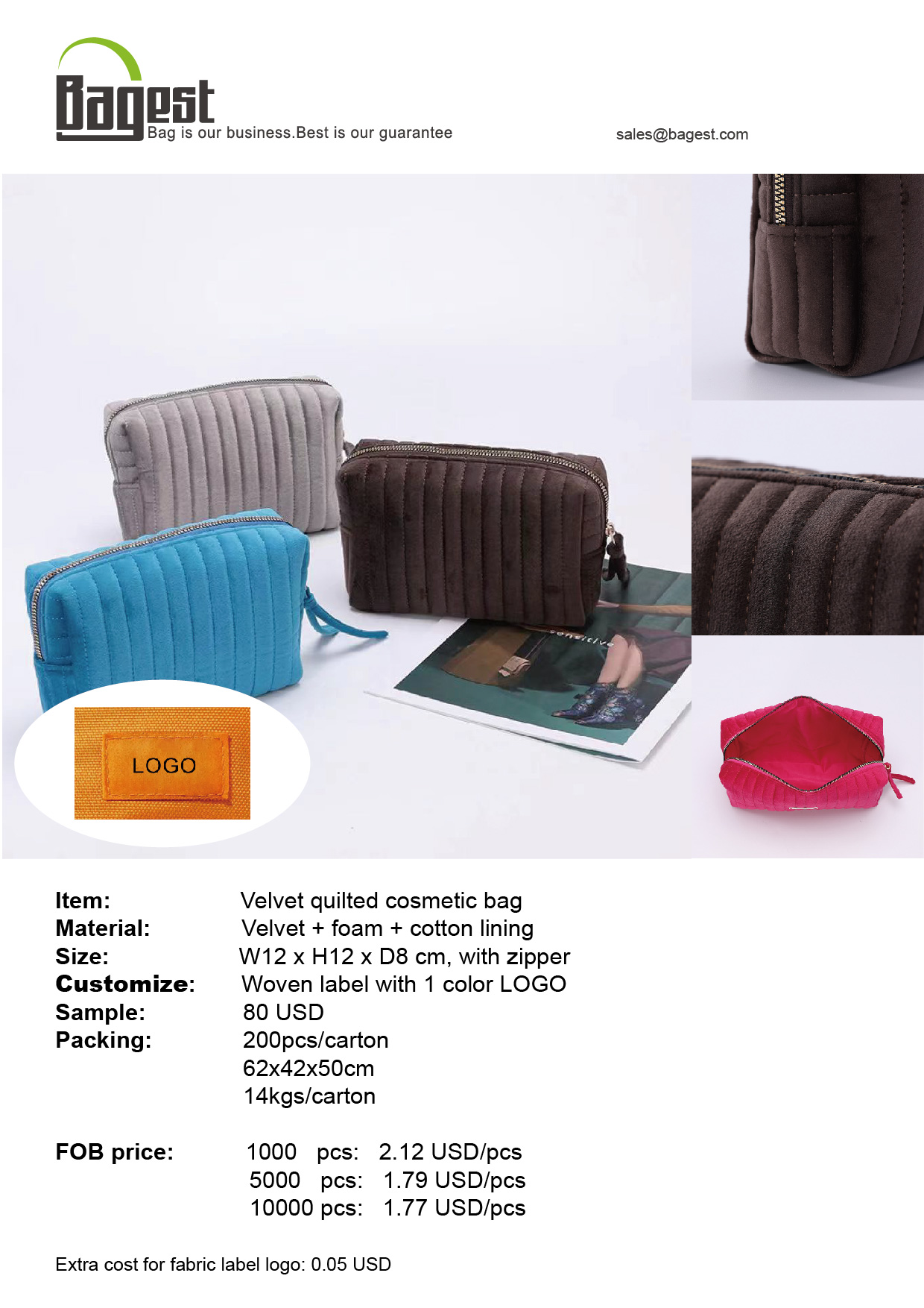 velvet quilted cosmetic bag-01
